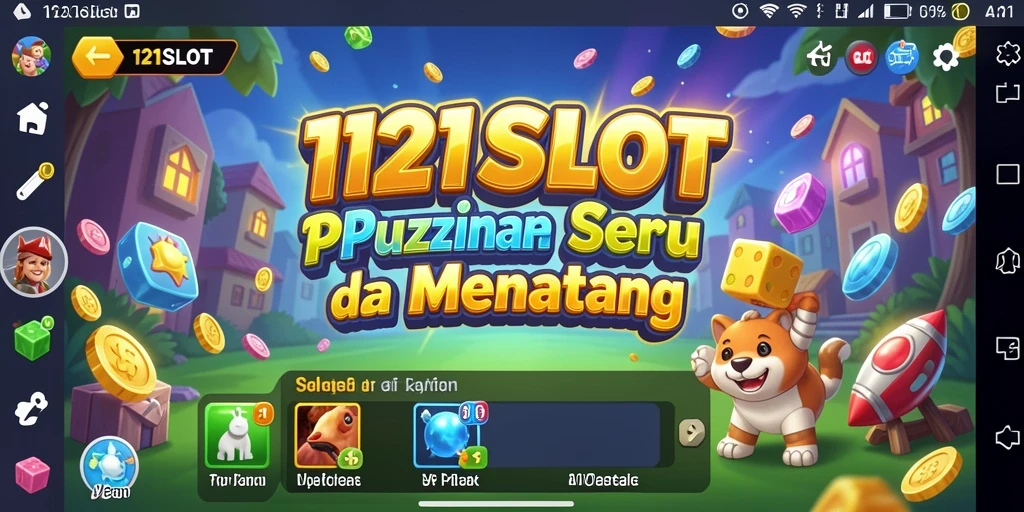 Screenshot utama menunjukkan gameplay seru dari 1121SLOT.