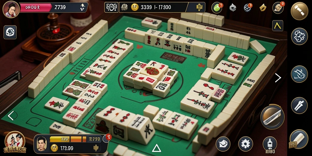Tampilan gameplay Mahjong yang seru dan penuh warna di 2739.