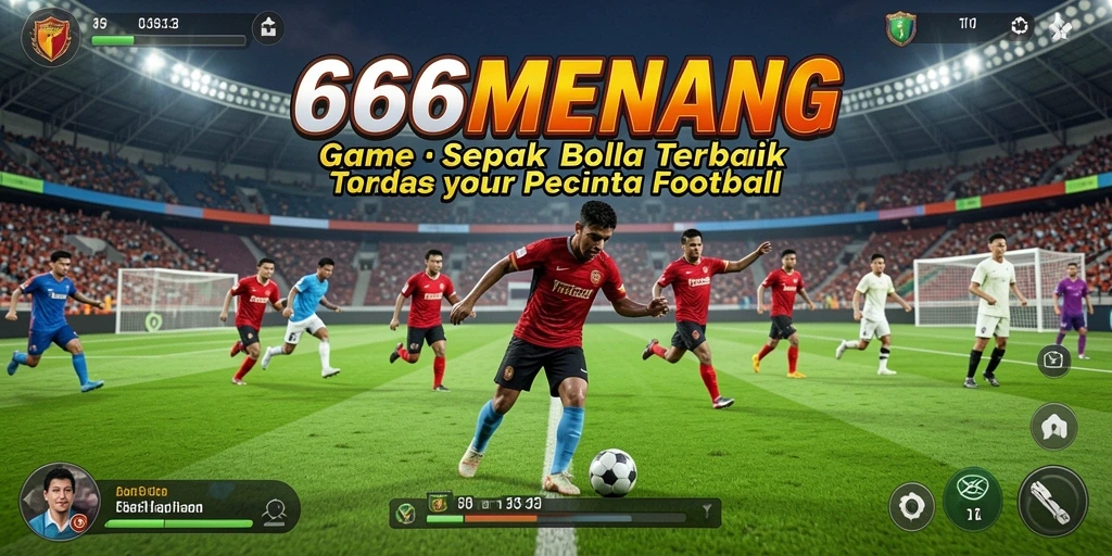 Gameplay seru sepak bola yang mendebarkan