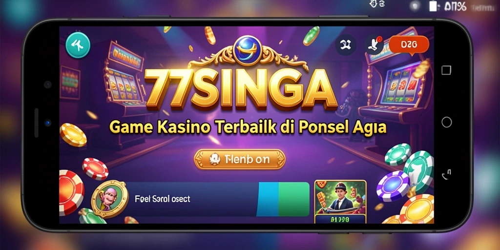 Screenshot gameplay 77SINGA menampilkan suasana kasino yang seru.