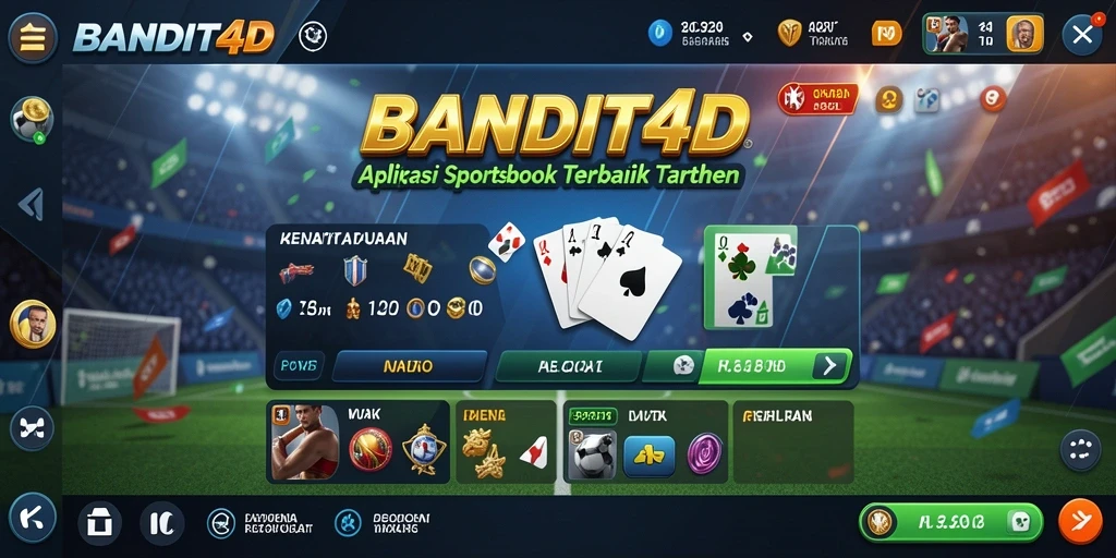 Tampilan antarmuka BANDIT4D dalam permainan Sportsbook yang menarik.