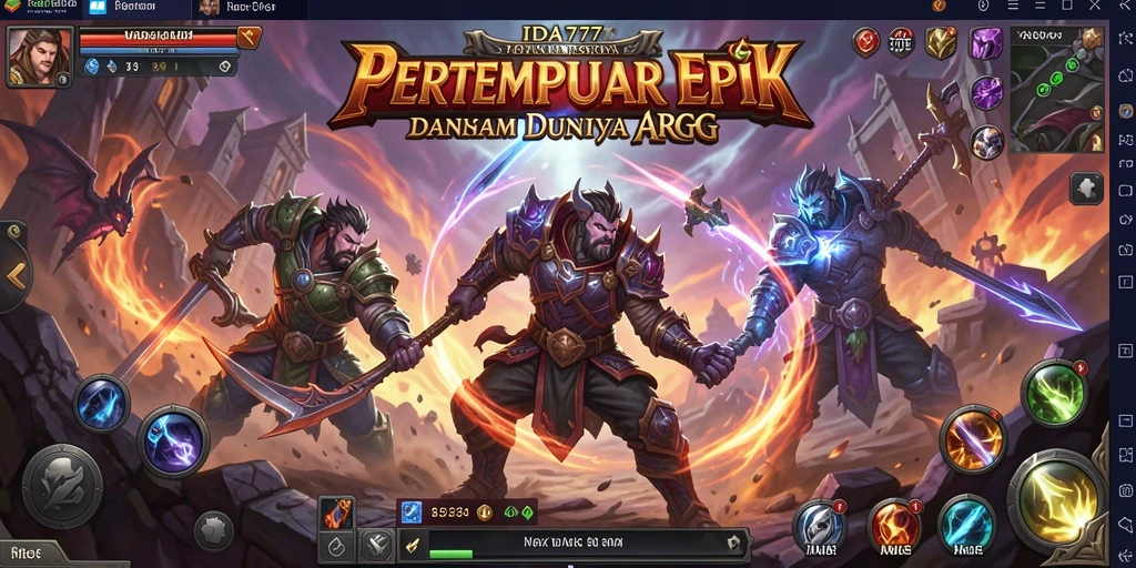 Screenshot ini menunjukkan aksi mendebarkan dalam pertempuran ARPG.
