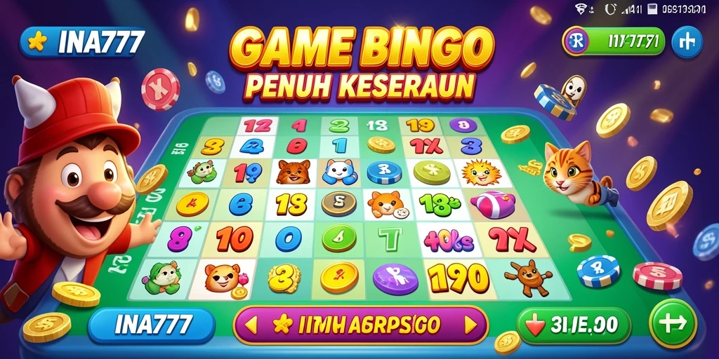 Tampilan gameplay seru dari permainan Bingo INA777.