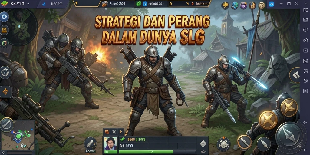 Tampilan gameplay KPK79 yang penuh strategi dan pertempuran seru.