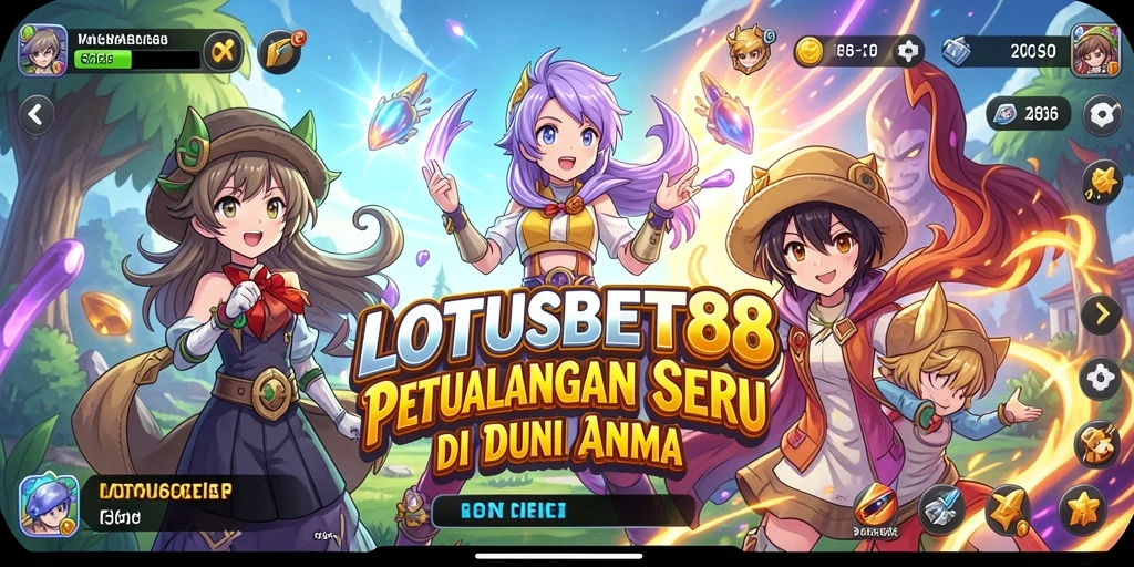 Gameplay seru di dunia anime yang berwarna.