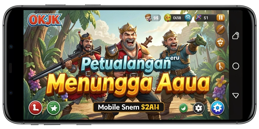 Tangkapan layar gameplay OKJK menampilkan petualangan yang epik.