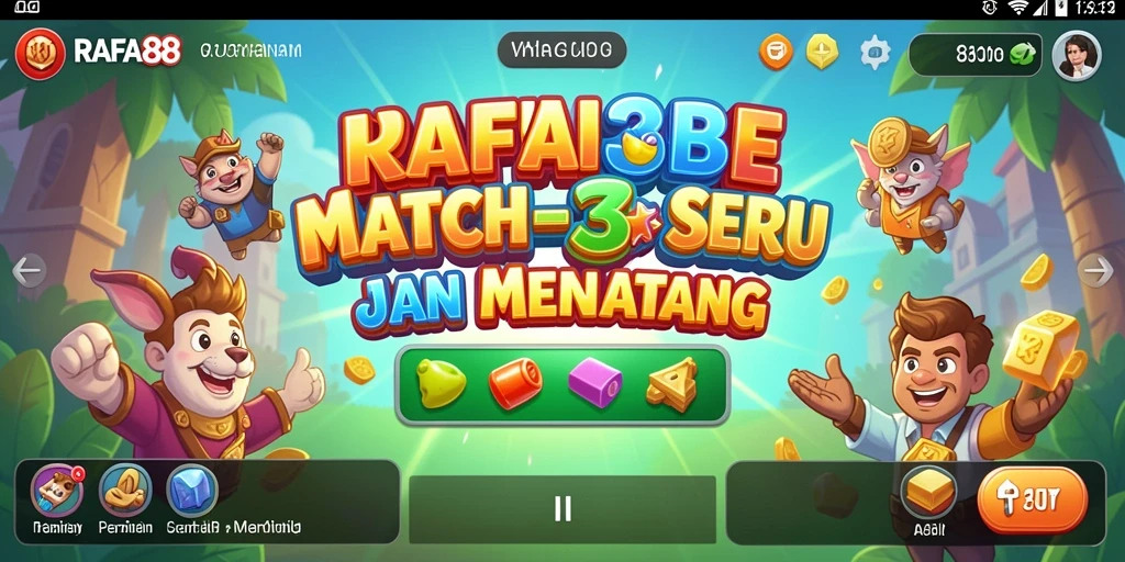 Tampilan gameplay RAFA88 yang penuh warna dan menarik.