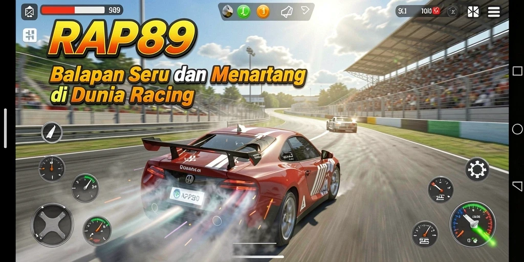 Gameplay intens dalam balapan seru dan kompetitif di RAP89.