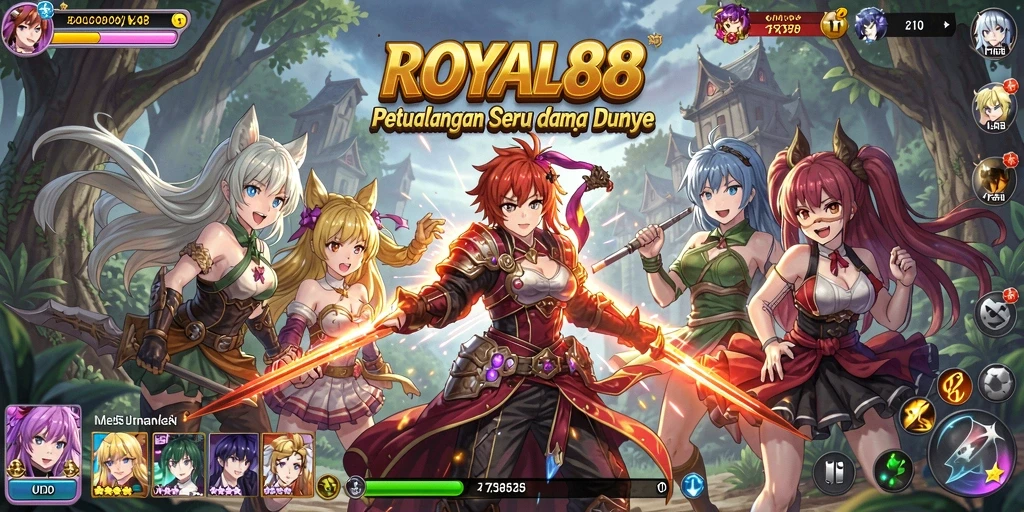 Tampilan gameplay seru dan penuh warna dari ROYAL88.