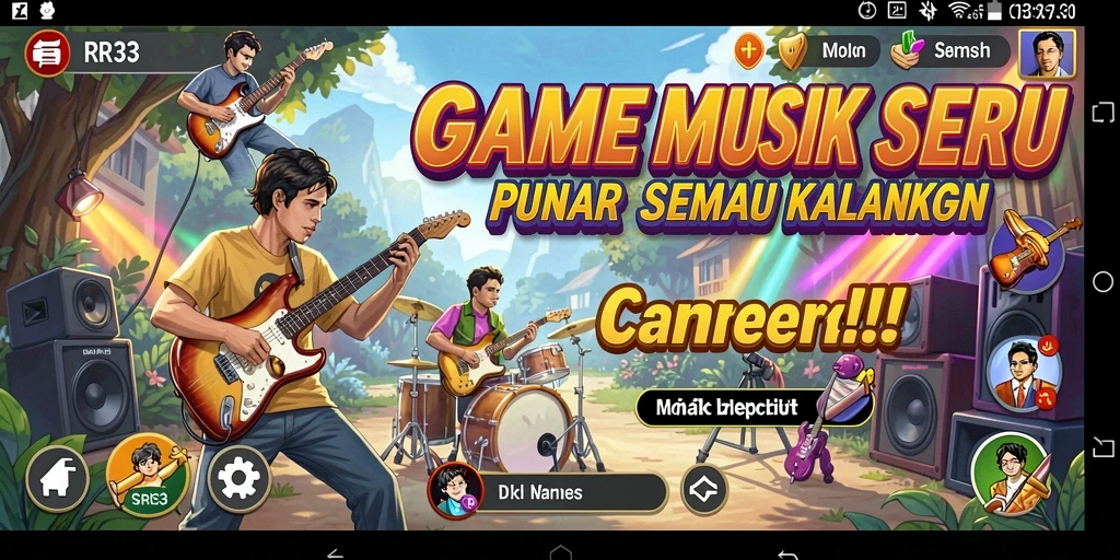 Tampilan gameplay RR33 yang menarik dan berwarna.