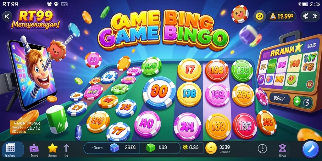 Tampilan gameplay bingo yang mengasyikkan di RT99.