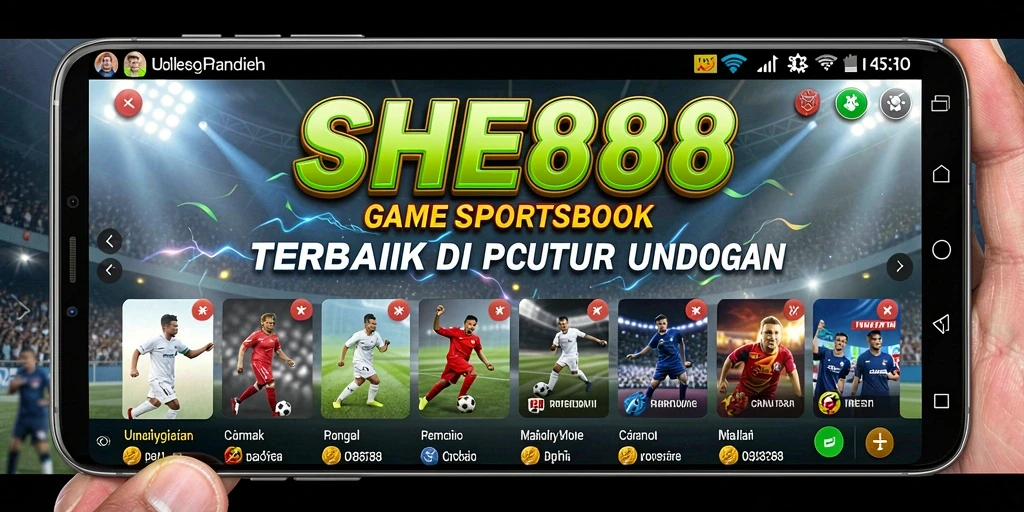 Tampilan utama gameplay SHE888 dengan berbagai pilihan taruhan olahraga.