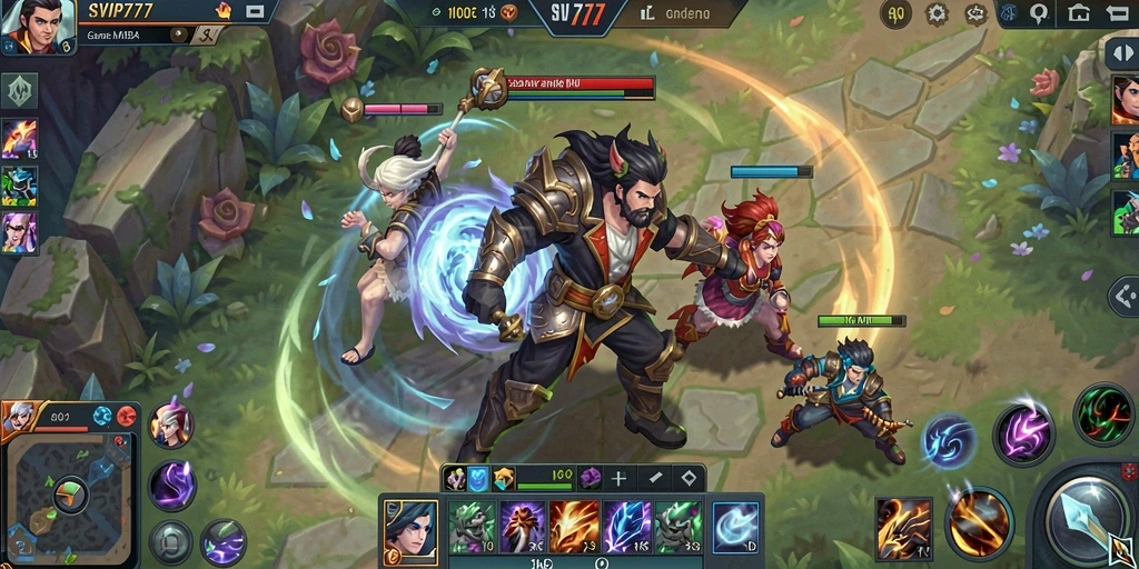 Gameplay seru dalam pertarungan MOBA di SVIP777.