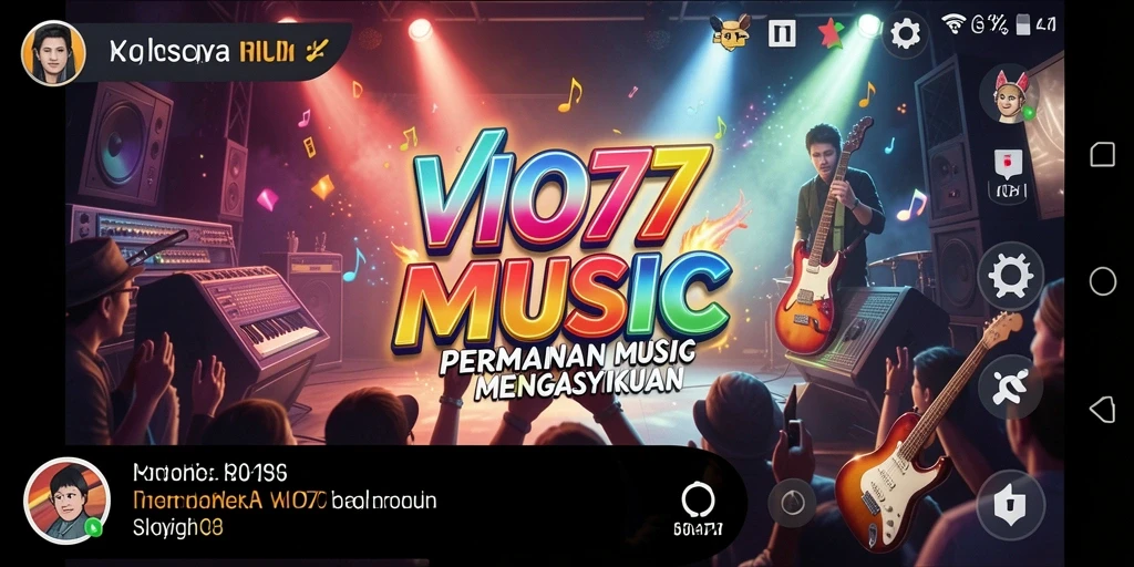 Tampilan gameplay menarik dari VIO77 saat bermain musik.