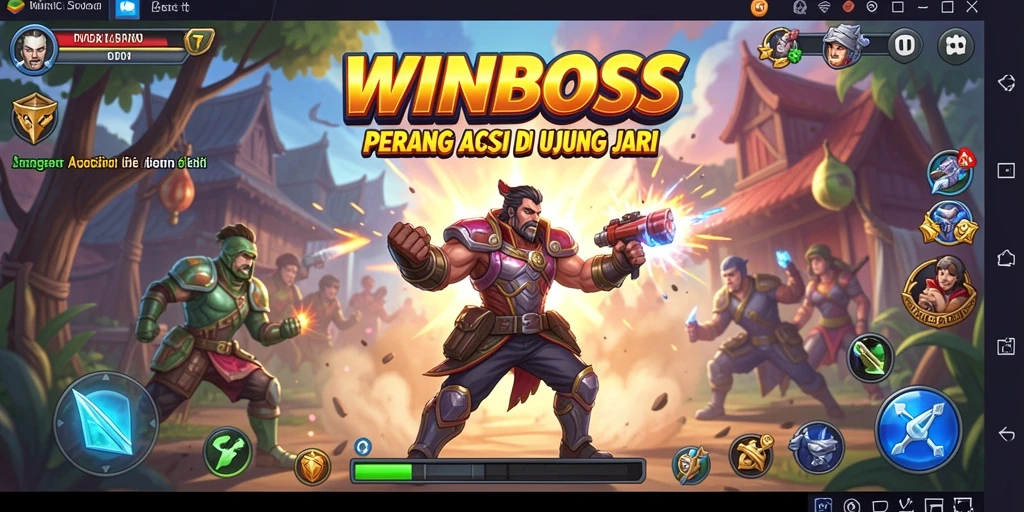 Tampilan gameplay seru dalam WINBOSS dengan aksi mendebarkan.