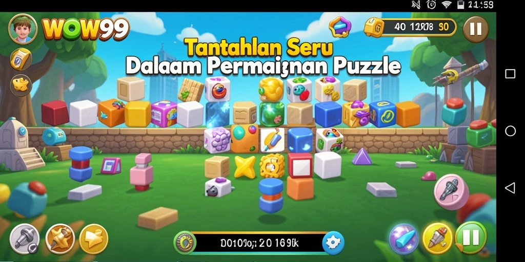 Tampilan gameplay WOW99 yang menantang dan menarik.